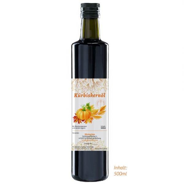 Histavinos Kürbiskernöl 500 ml – ein Naturprodukt aus Kärnten